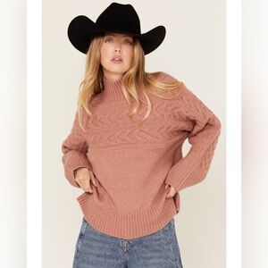 Cleo + Wolf Mock Neck Pullover